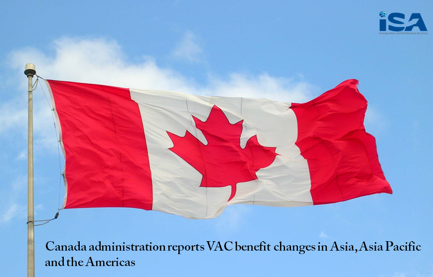 Canada administration reports VAC benefit changes