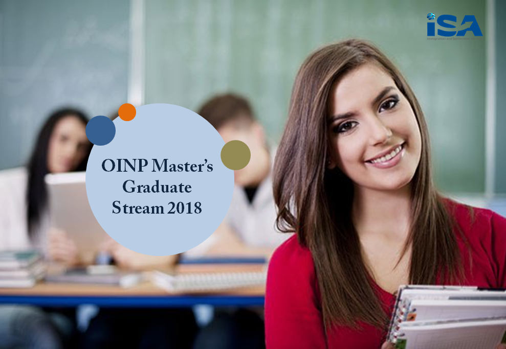 OINP Master’s Graduate Stream 2018