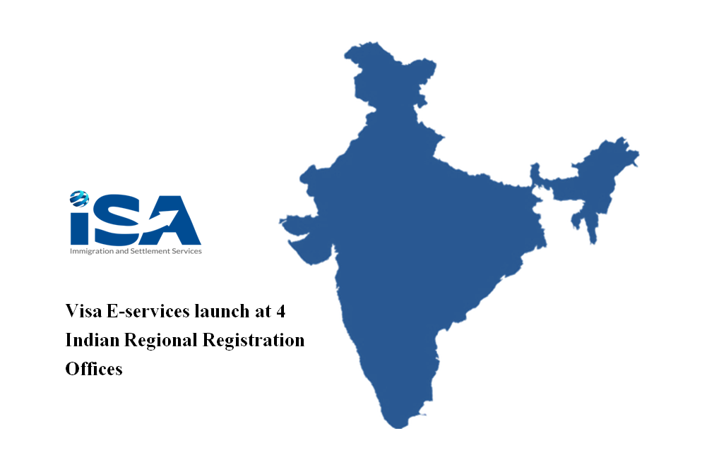 Visa E-services at Indian Regional Registration Offices